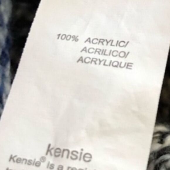 🔹️Kensie Blue & Gray Variegated Knit Sweater Medium - Picture 10 of 10